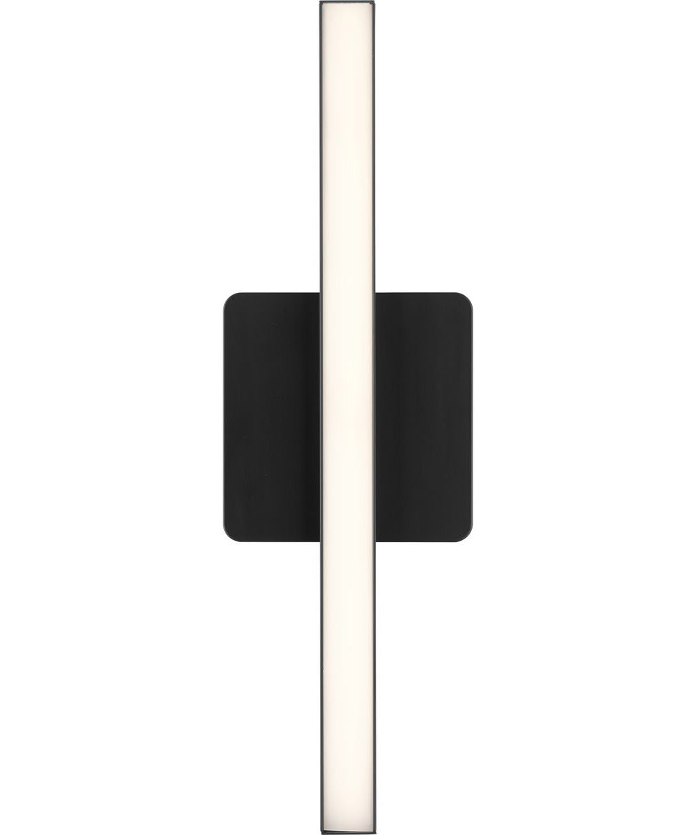 Phase 4 16 in. Small Modern Integrated 3CCT Integrated LED Linear Vanity Light Matte Black