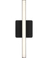 Phase 4 16 in. Small Modern Integrated 3CCT Integrated LED Linear Vanity Light Matte Black