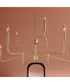 Pilar Two-Tier 9-Light Chandelier Brushed Gold