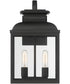Milton 2 Light Wall Lantern Black
