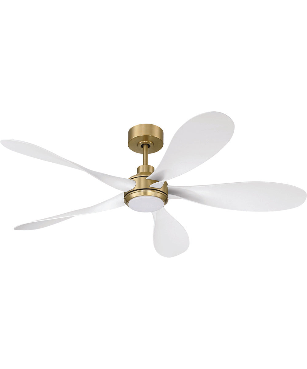 Rosalie 52" 5-Blade Indoor ceiling Fan 1-Light Fan Satin Brass