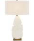 Palm Leaf White Table Lamp