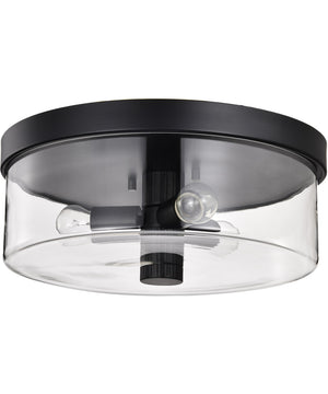 Clarksville 3-Light Close-to-Ceiling Matte Black