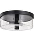 Clarksville 3-Light Close-to-Ceiling Matte Black