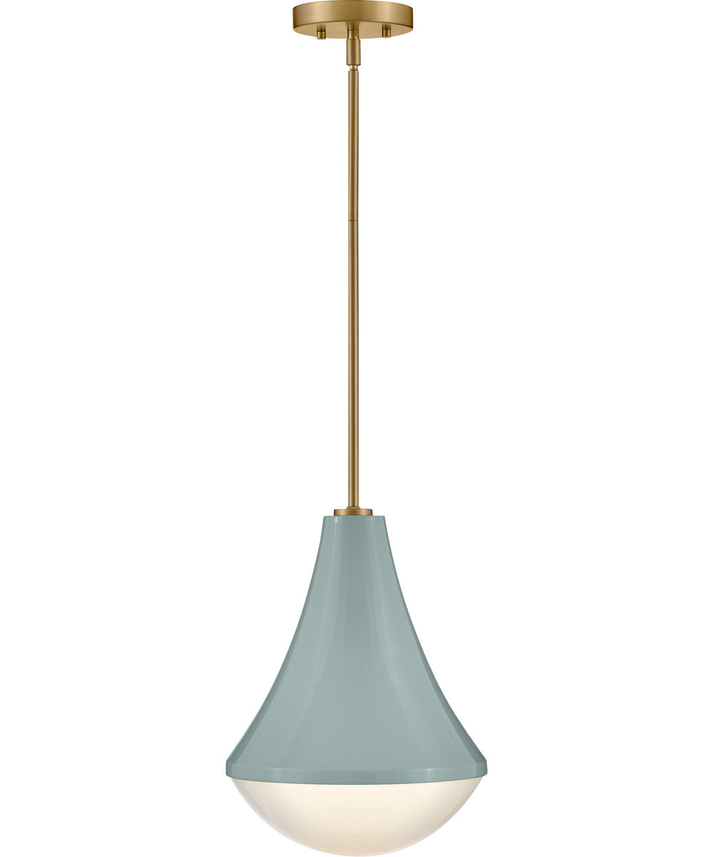 Haddie 1-Light Small Pendant in Seafoam