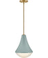Haddie 1-Light Small Pendant in Seafoam