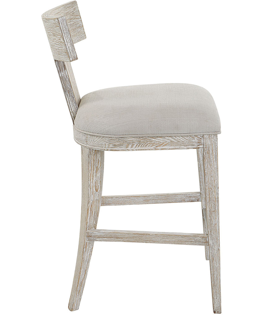 Idris White Counter Stool