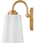 Honey 2-Light Small Two Light Vanity in Distressed Brass