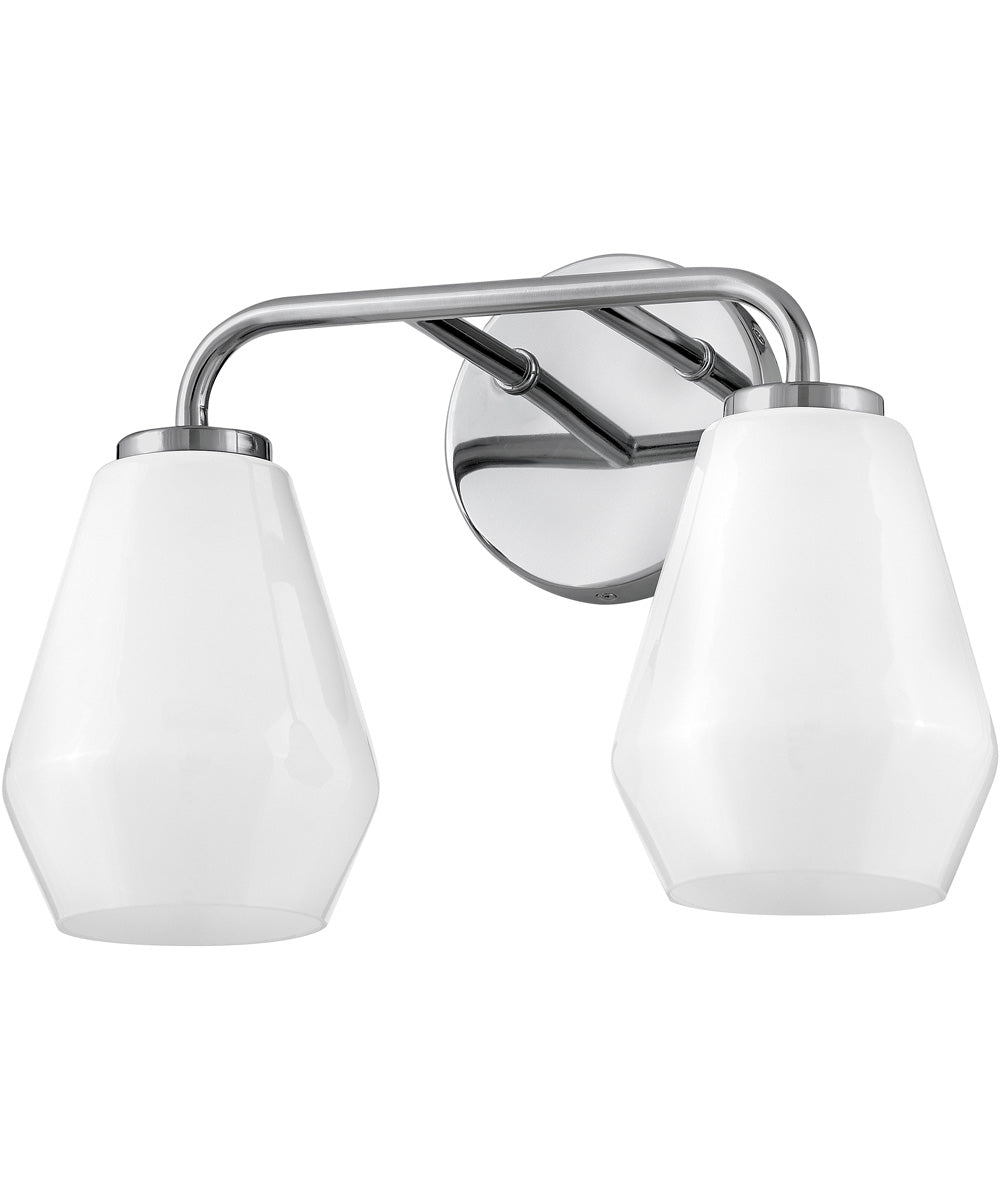 Gio 2-Light Small Two Light Vanity in Chrome