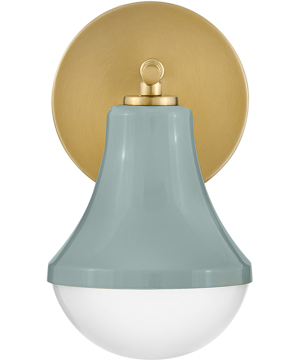 Haddie 1-Light Small Single Light Vanity in Seafoam