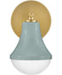 Haddie 1-Light Small Single Light Vanity in Seafoam