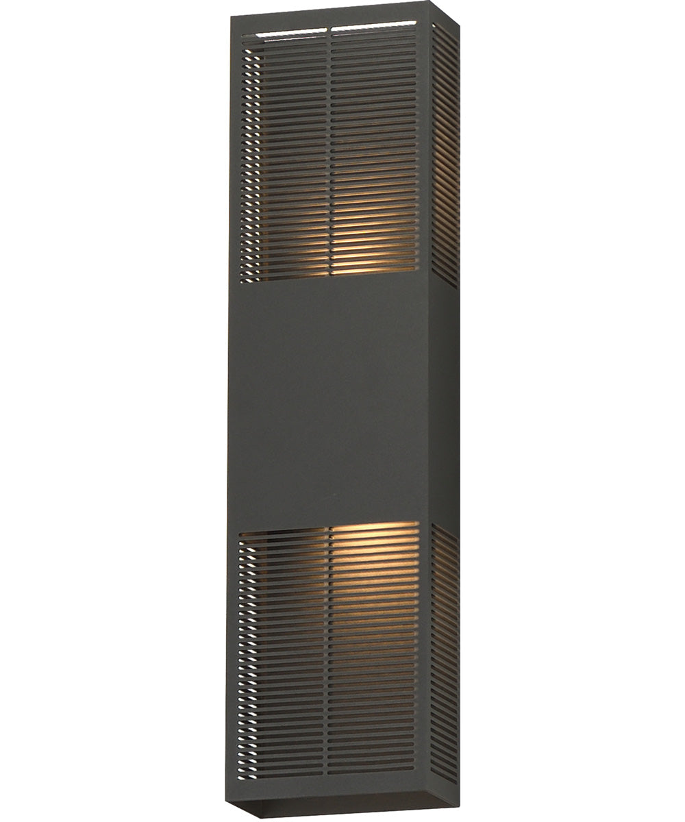 Grate 24 inch LED Outdoor Wall Sconce Architectural Bronze