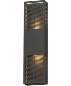 Grate 24 inch LED Outdoor Wall Sconce Architectural Bronze