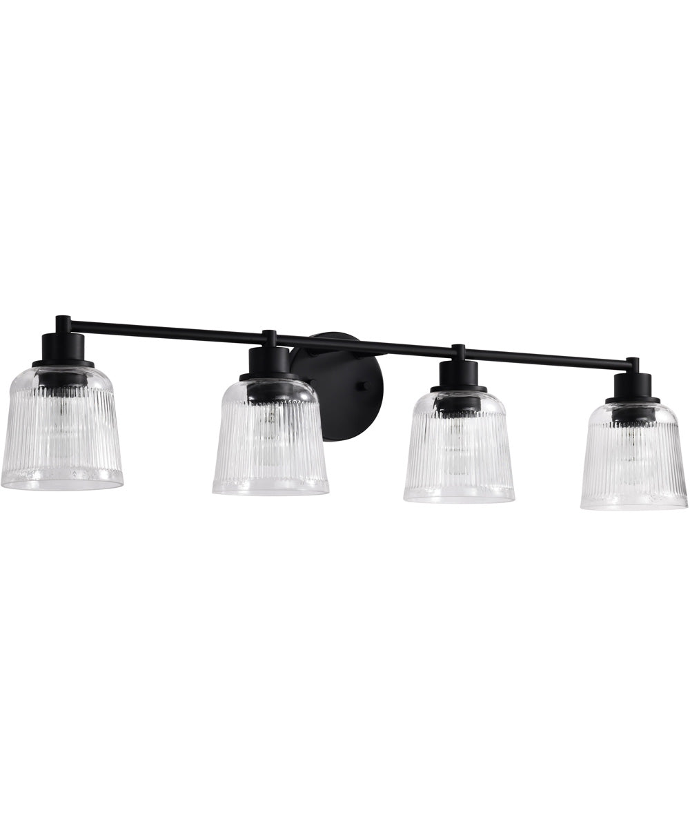 Grayson 4-Light Vanity & Wall Matte Black