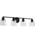 Grayson 4-Light Vanity & Wall Matte Black