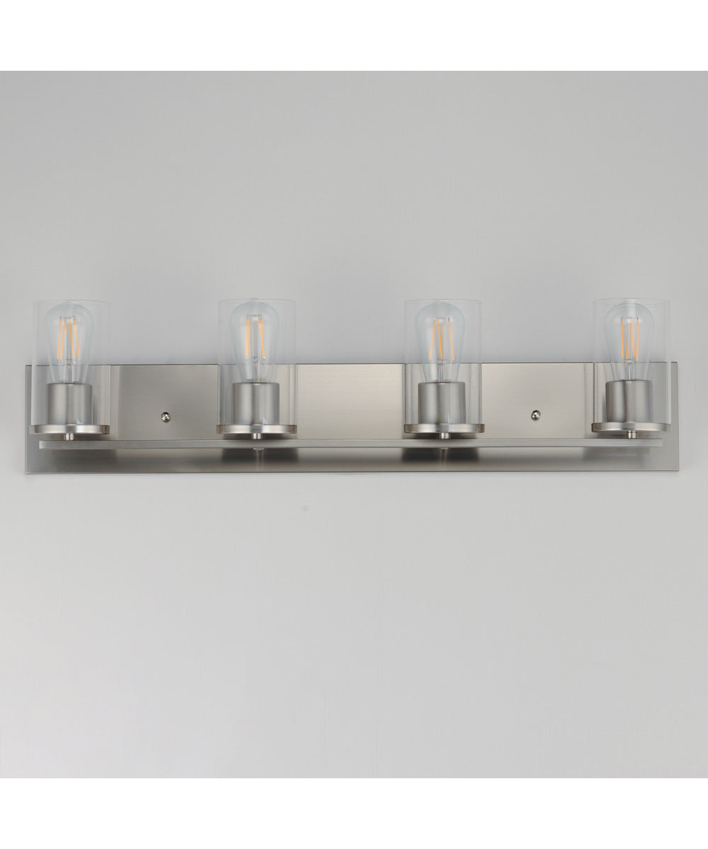 Lateral 4-Light Bath Vanity Satin Nickel