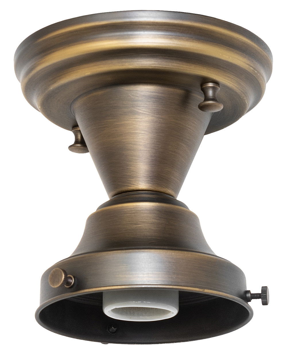 8" Wide Revival Schoolhouse Vivianna Flushmount