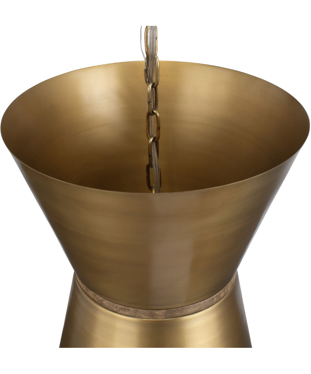 Crocker Brass 1 Light Mini Pendant