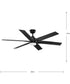 Dallam 60 in. 6-Blade Ceiling Fan with Integrated CCT-LED Light Matte Black