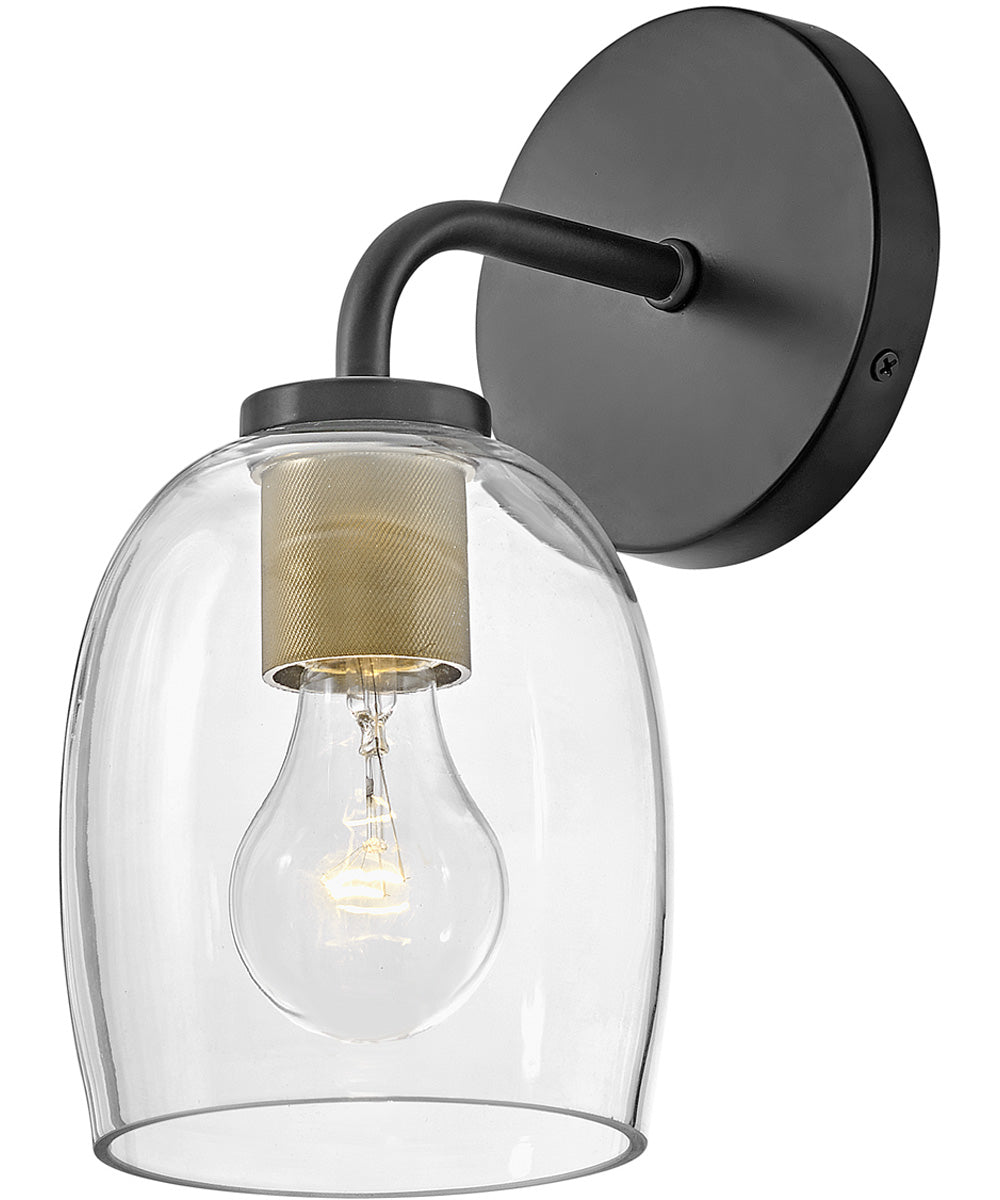 Percy 1-Light Medium Single Light Vanity in Black