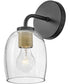 Percy 1-Light Medium Single Light Vanity in Black