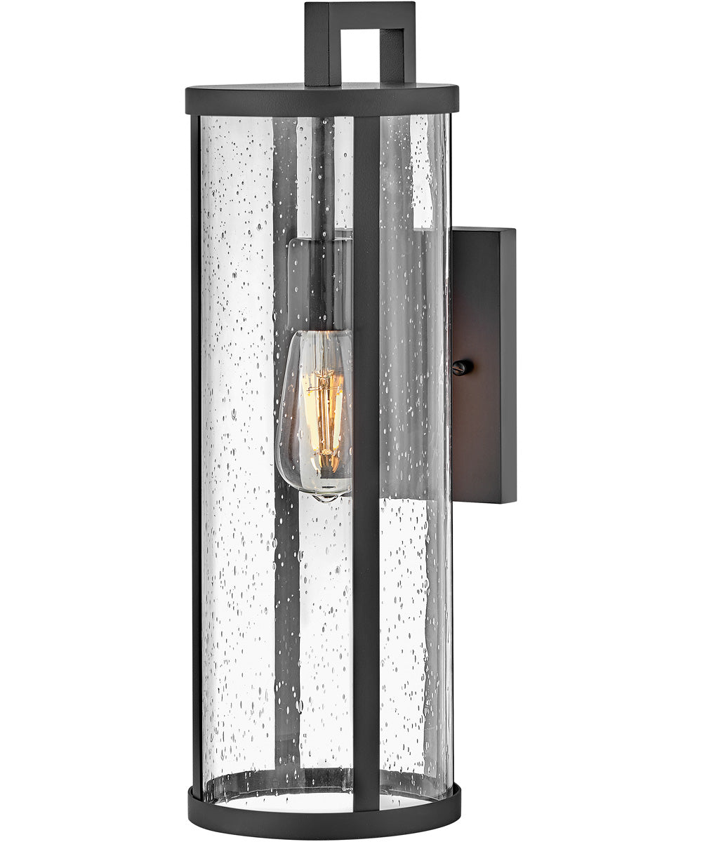 Alfie 1-Light Medium Wall Mount Lantern in Black