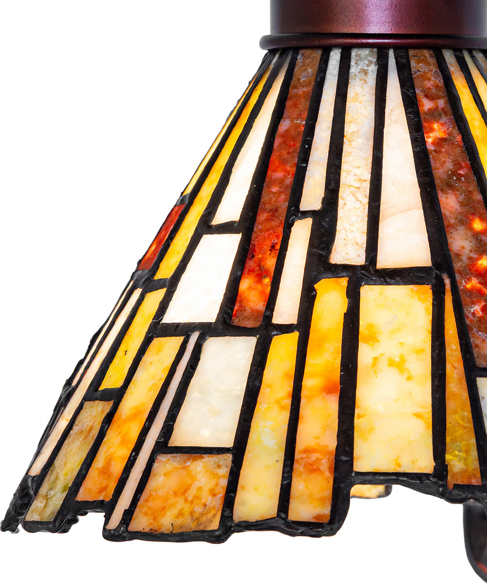 8" Wide DeLighta Jadestone Wall Sconce
