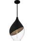 Drover 1-Light 12"W Matte Black Pendant Ceiling Light