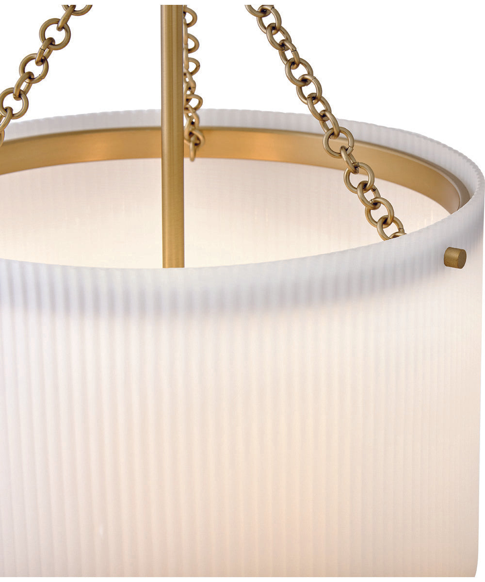 Adella 4-Light Medium Pendant in Lacquered Brass
