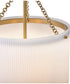 Adella 4-Light Medium Pendant in Lacquered Brass