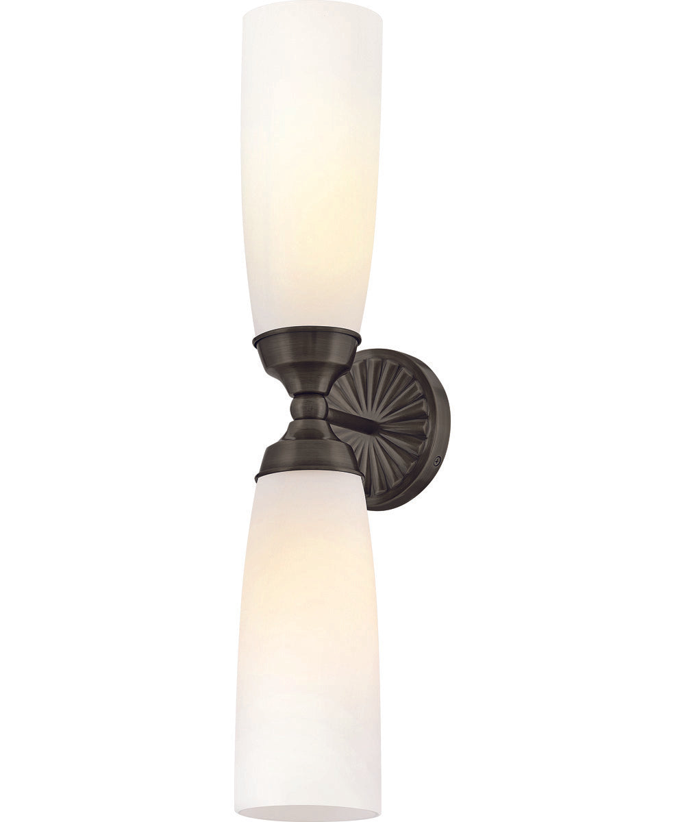 Alexis 2-Light Large Two Light Sconce in Black Oxide