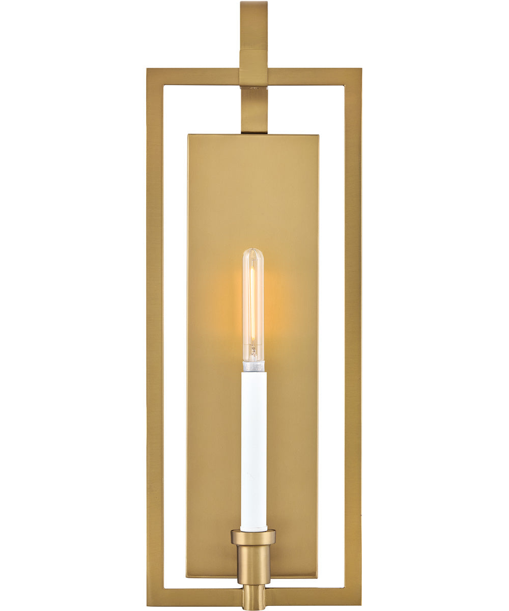 Stassi 1-Light Medium Single Light Sconce in Lacquered Brass