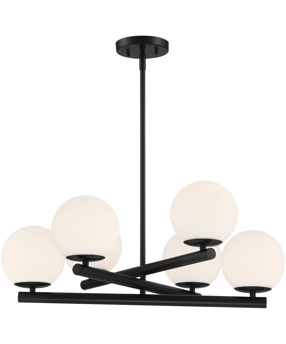 Crown Heights 6 Light Chandelier Matte Black