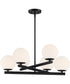 Crown Heights 6 Light Chandelier Matte Black