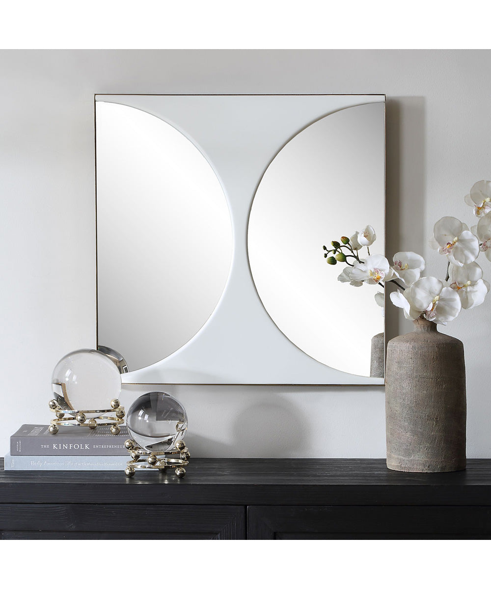 New Moon Mirrored Wall Decor