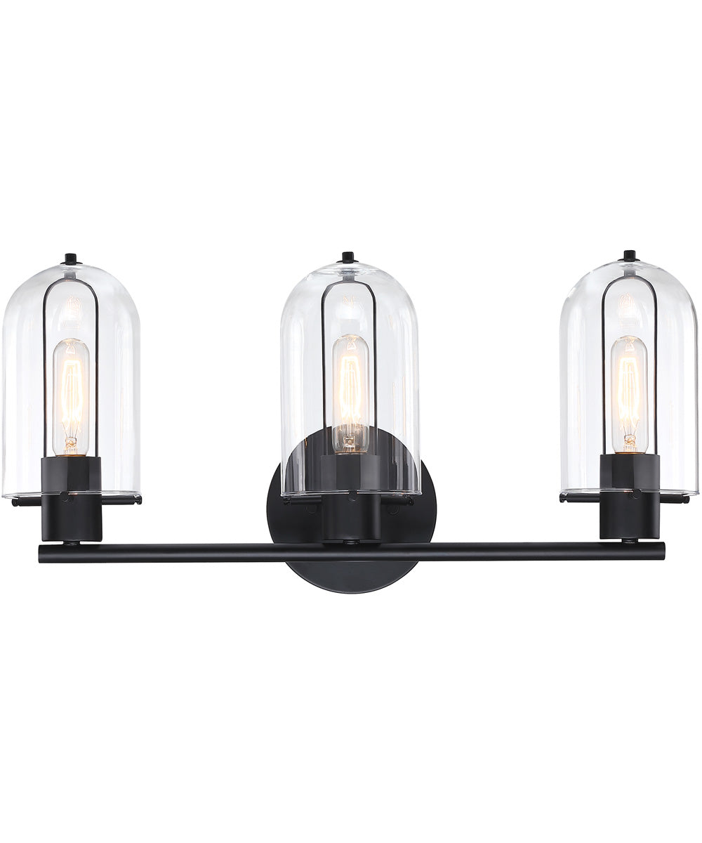 Skylar 3 Light Vanity Matte Black
