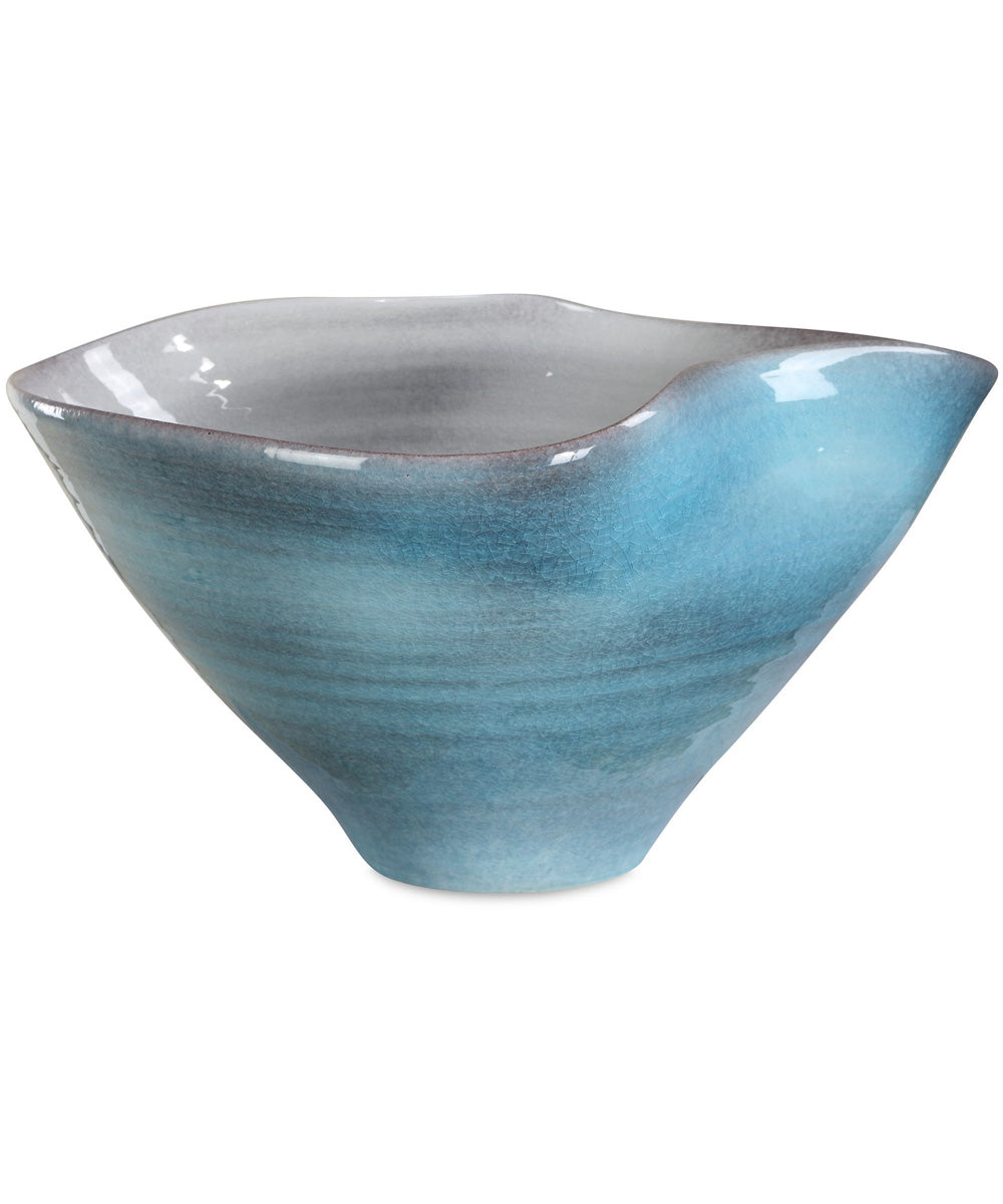 Blue Crest Ceramic Bowl