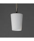 Durham 1-Light Pendant Satin Nickel