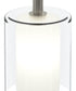 Mack 1-Light Pendant with Layered Glass Shade Brushed Nickel