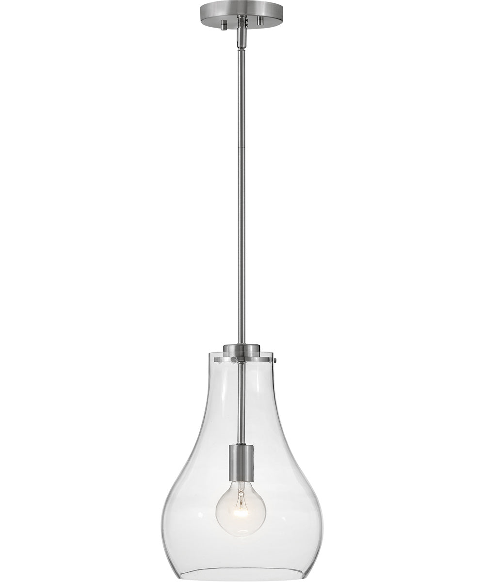 Frankie 1-Light Small Single Light Pendant in Brushed Nickel