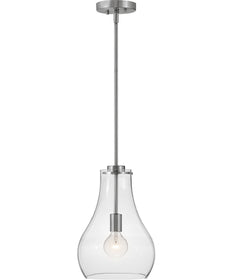 Frankie 1-Light Small Single Light Pendant in Brushed Nickel