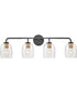 Percy 4-Light Large Four Light Vanity in Black