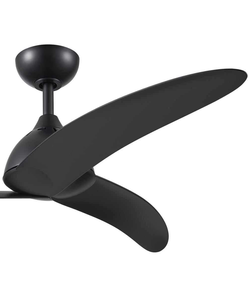 Nirra 52-in. 3-Blade Modern Ceiling Fan Matte Black