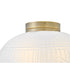 Devon 2-Light Small Flush Mount in Lacquered Brass