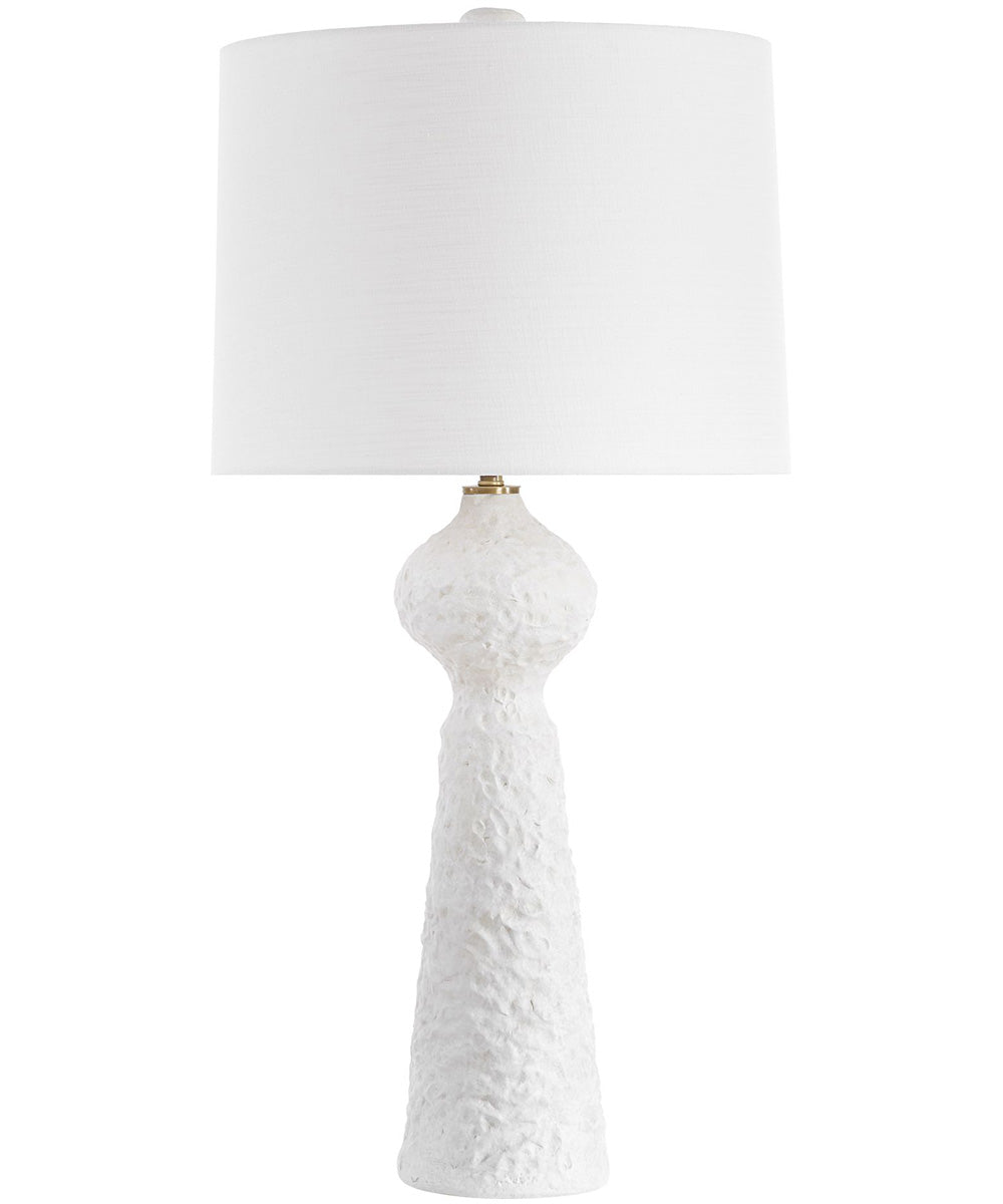 Sonata Textured White Table Lamp