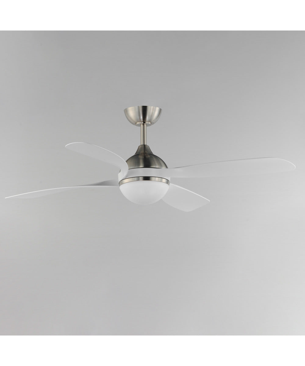Bola 52 inch Indoor Fan w LED Light Kit Satin Nickel