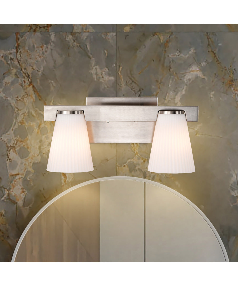 Royale 2-Light Vanity & Wall Brushed Nickel