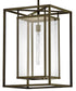 Max 1-Light Extra Large Hanging Lantern 12v in Burnished Bronze