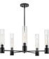 Shea 5-Light Medium Single Tier Chandelier in Black
