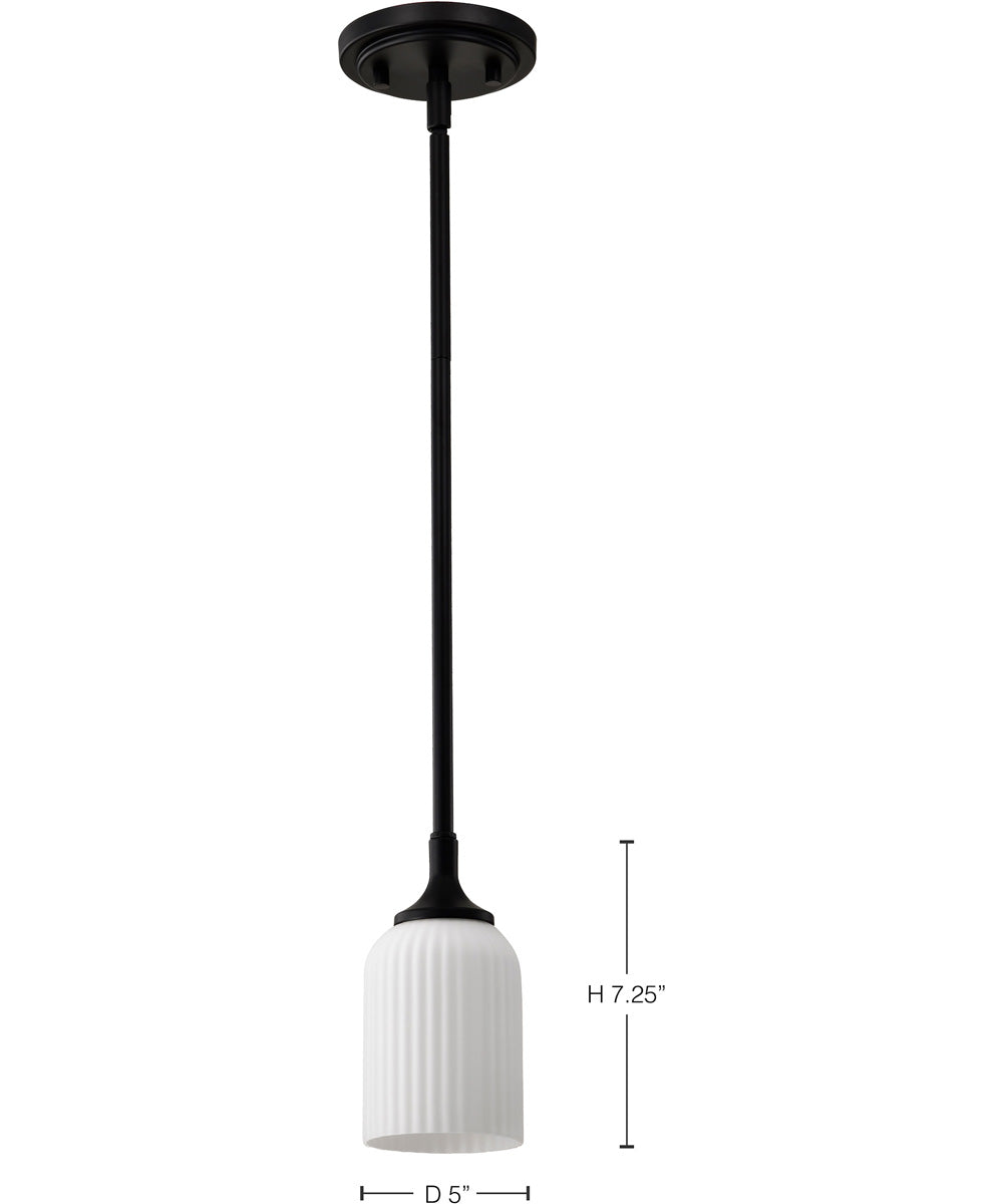 Solara 1-Light Pendant Matte Black